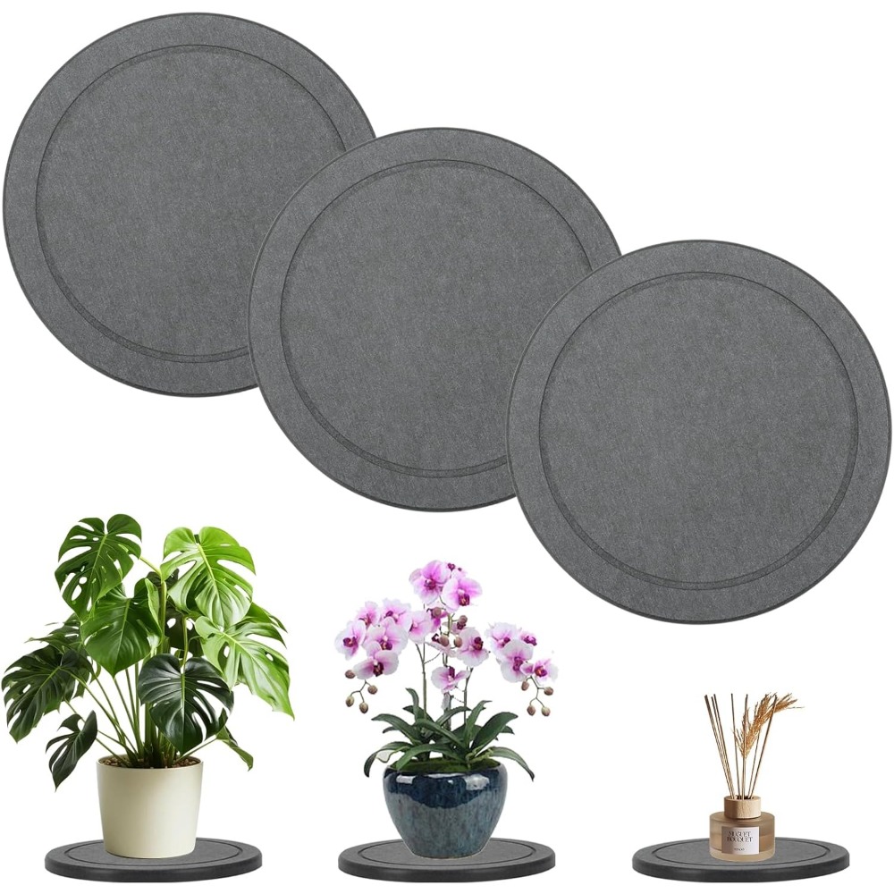 Drip Tray Saucer - 3 buah/set tatakan tanaman dari tanah