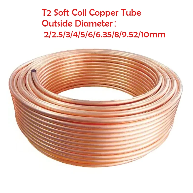 Copper Wire Roll - T2 tabung tembaga koil lembut tabung