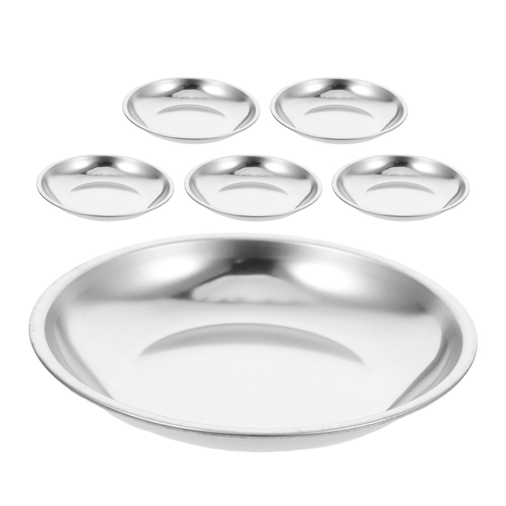 Drip Tray Saucer - 6 Buah Wadah Kantong Teh Baja