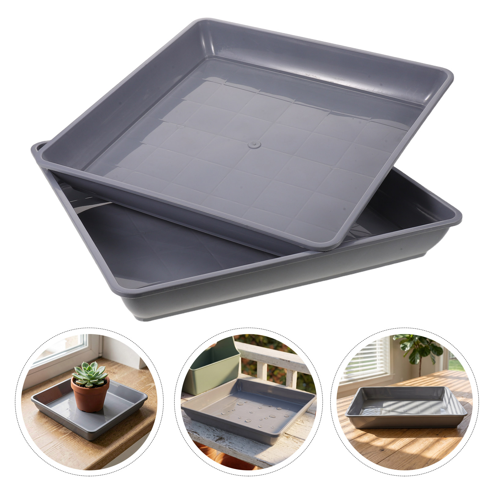 2 Buah Nampan Pot Tanaman Plas - Drip Tray Saucer ulasan dan harga