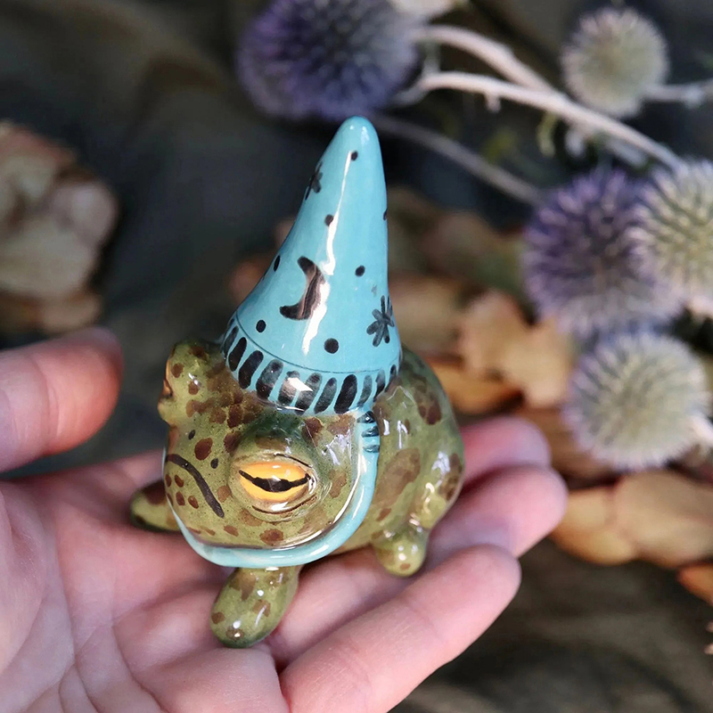 Panas! Patung Katak untuk Tama - Bonsai Garden Art ulasan dan harga