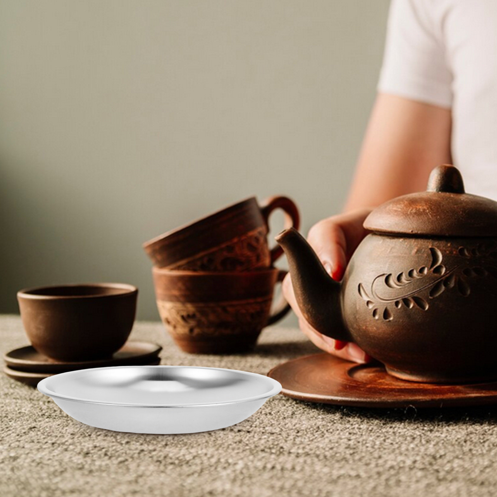 Tatakan Cangkir Teh dari Baja  - Drip Tray Saucer ulasan dan harga